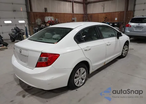 2012 Honda Civic Lx z USA, uszkodzony, nr VIN 2HGFB2F50CH315823